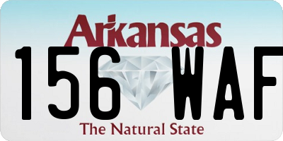 AR license plate 156WAF