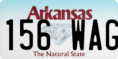AR license plate 156WAG