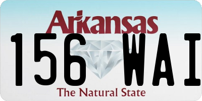 AR license plate 156WAI