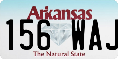 AR license plate 156WAJ