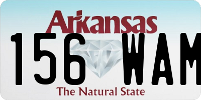 AR license plate 156WAM