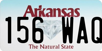 AR license plate 156WAQ