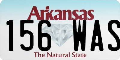 AR license plate 156WAS