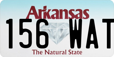AR license plate 156WAT