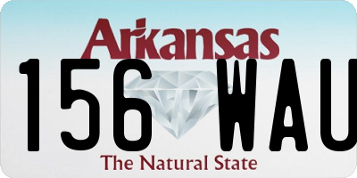 AR license plate 156WAU