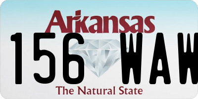 AR license plate 156WAW
