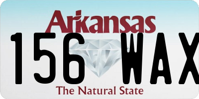 AR license plate 156WAX