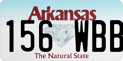 AR license plate 156WBB