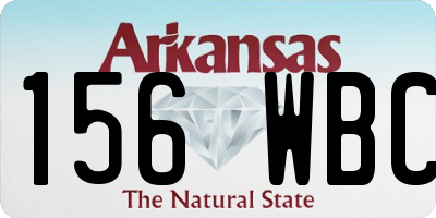 AR license plate 156WBC