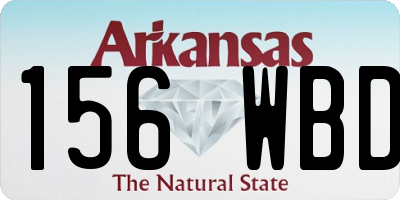 AR license plate 156WBD