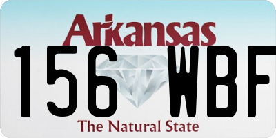 AR license plate 156WBF