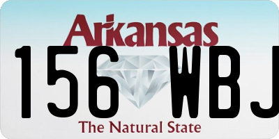 AR license plate 156WBJ