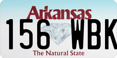 AR license plate 156WBK