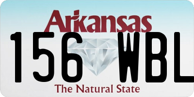 AR license plate 156WBL