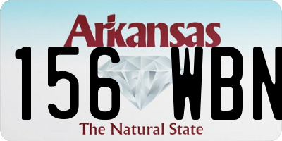 AR license plate 156WBN