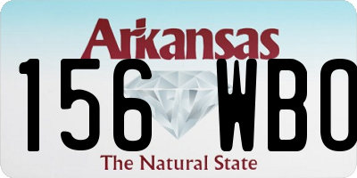AR license plate 156WBO