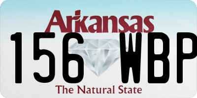 AR license plate 156WBP