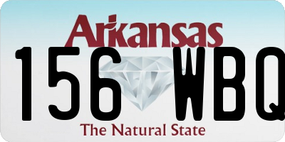 AR license plate 156WBQ