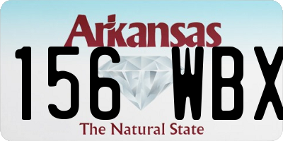 AR license plate 156WBX