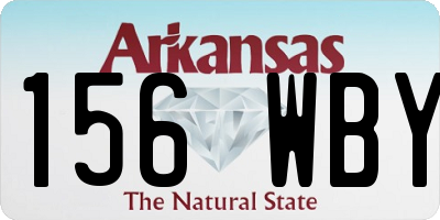 AR license plate 156WBY