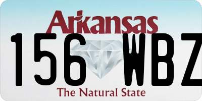 AR license plate 156WBZ