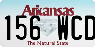 AR license plate 156WCD