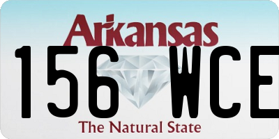 AR license plate 156WCE