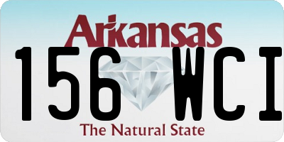 AR license plate 156WCI