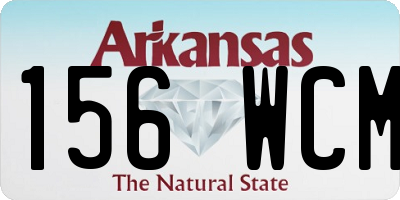 AR license plate 156WCM