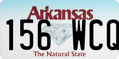 AR license plate 156WCQ