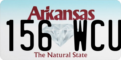 AR license plate 156WCU