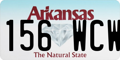 AR license plate 156WCW