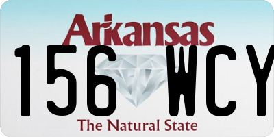 AR license plate 156WCY
