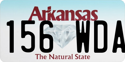 AR license plate 156WDA
