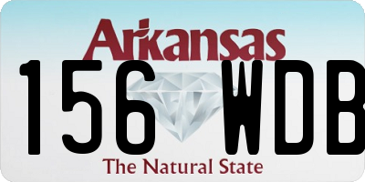 AR license plate 156WDB