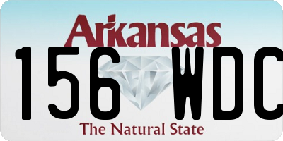 AR license plate 156WDC