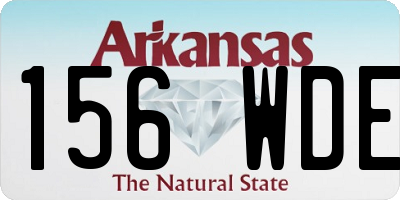 AR license plate 156WDE
