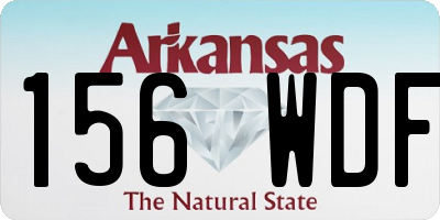 AR license plate 156WDF