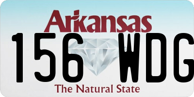 AR license plate 156WDG