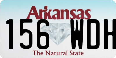 AR license plate 156WDH