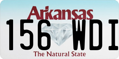 AR license plate 156WDI