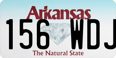 AR license plate 156WDJ