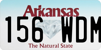 AR license plate 156WDM