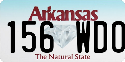 AR license plate 156WDO