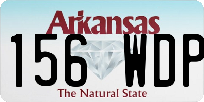 AR license plate 156WDP