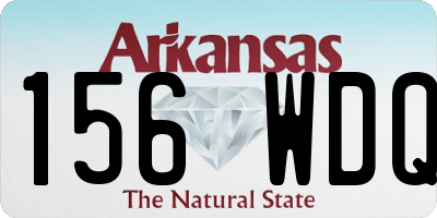 AR license plate 156WDQ
