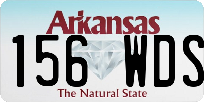 AR license plate 156WDS