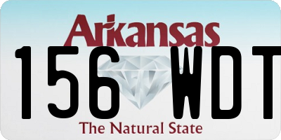 AR license plate 156WDT
