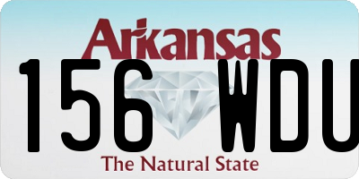 AR license plate 156WDU