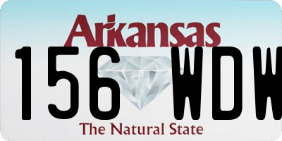 AR license plate 156WDW